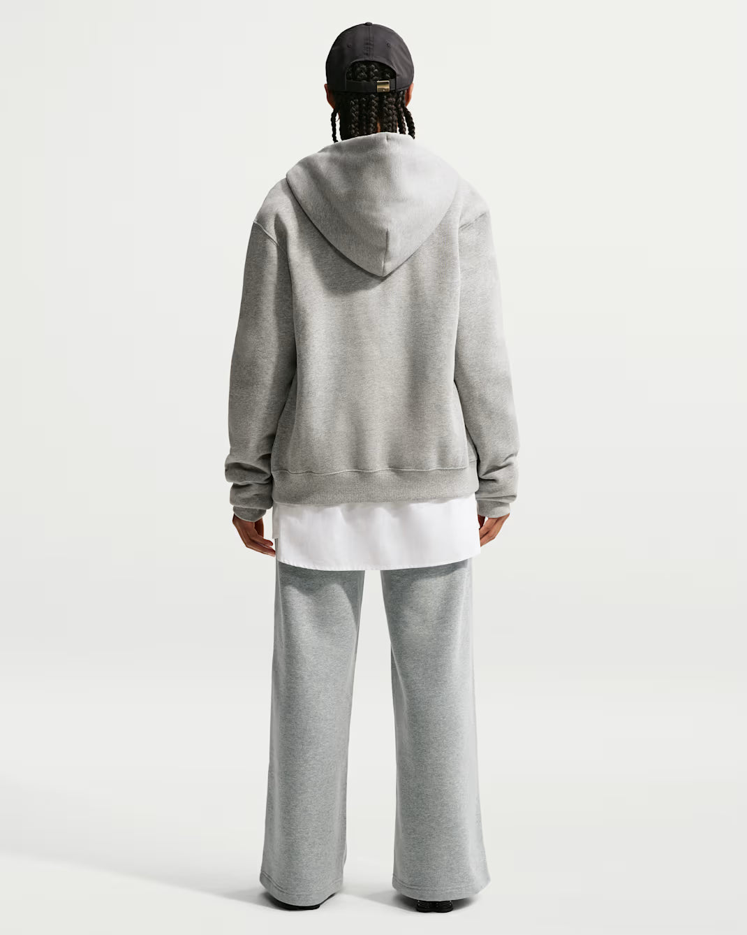 Nike Studio Fleece Medium Weight Mid-Rise Wide-Leg Trousers