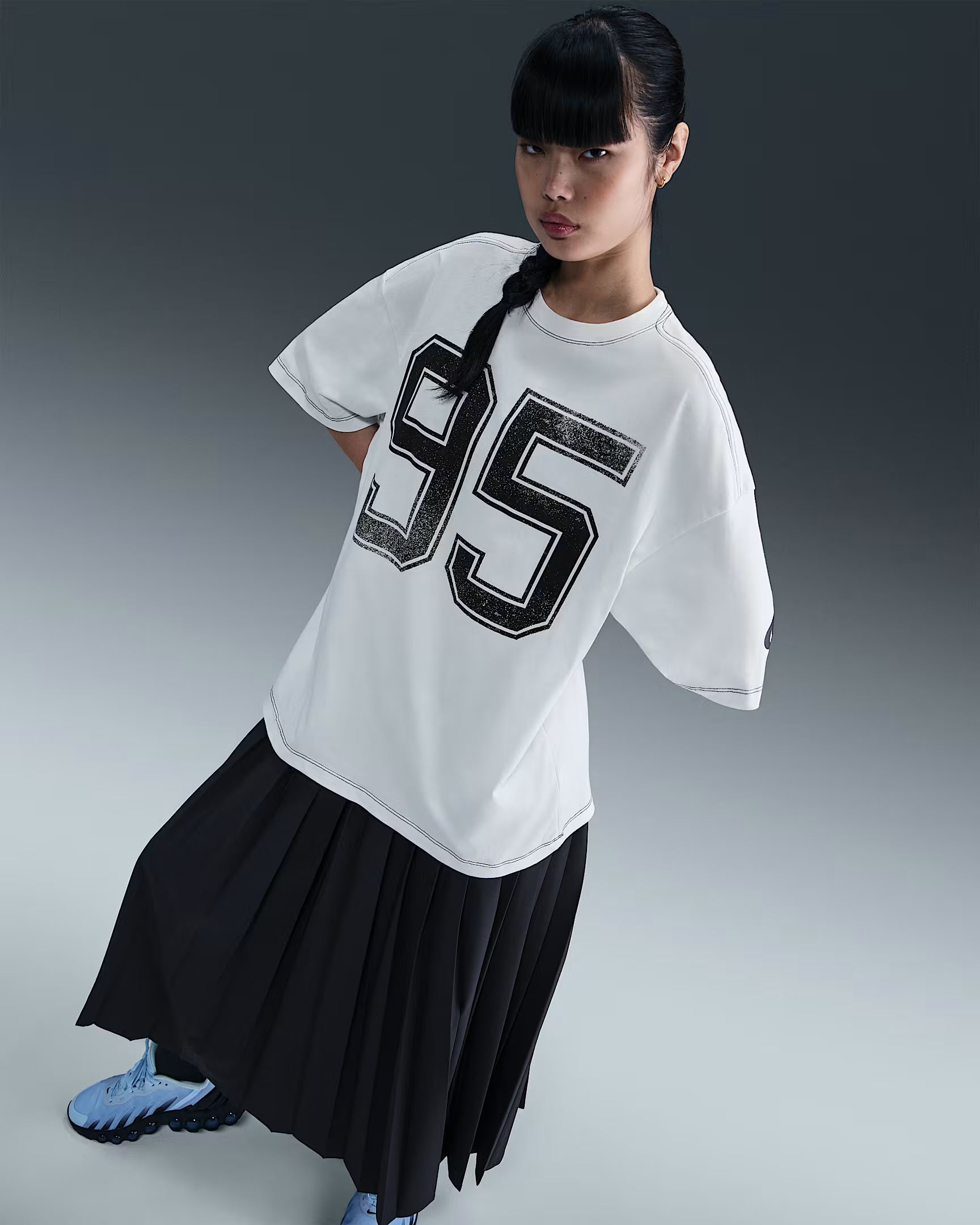 W Nike Sportswear Street Short Sleeve Oversized Tee