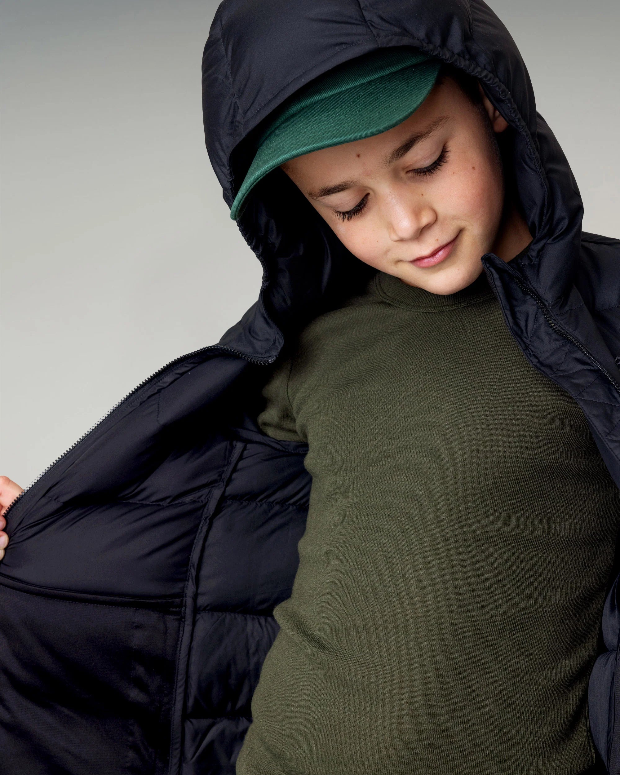 Kids Epiq Down Hooded Jacket