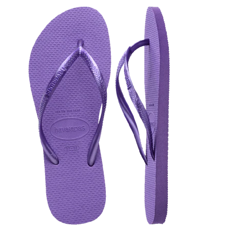 Slim Metallic Thongs