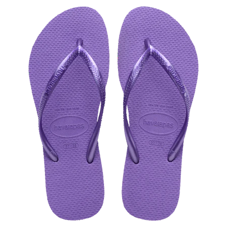 Slim Metallic Thongs