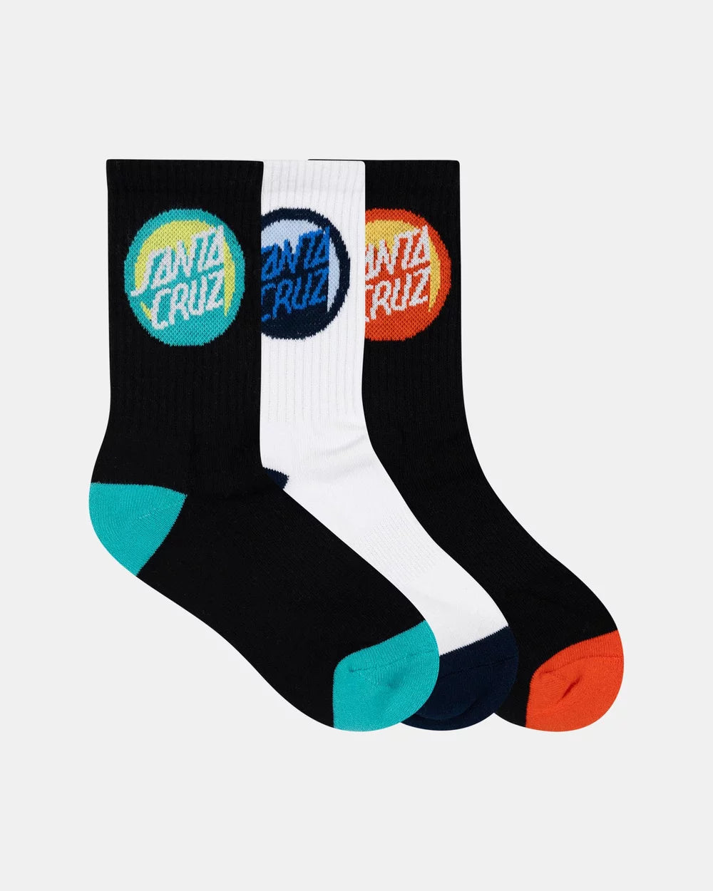 Bold Shadow Dot Crew Sock 4 Pack