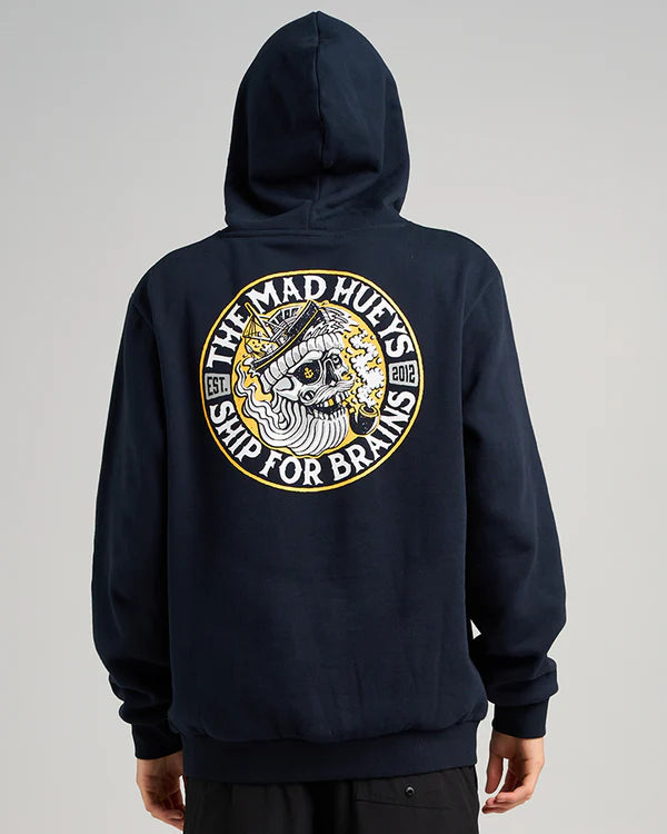 Ship For Brains Hood-Navy