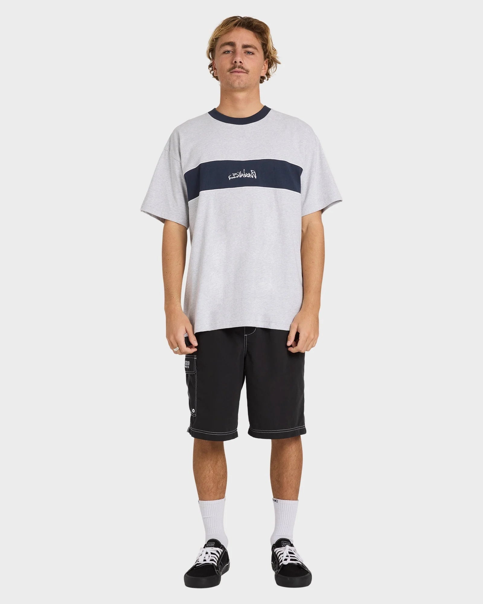 Mens Script Panel T-Shirt