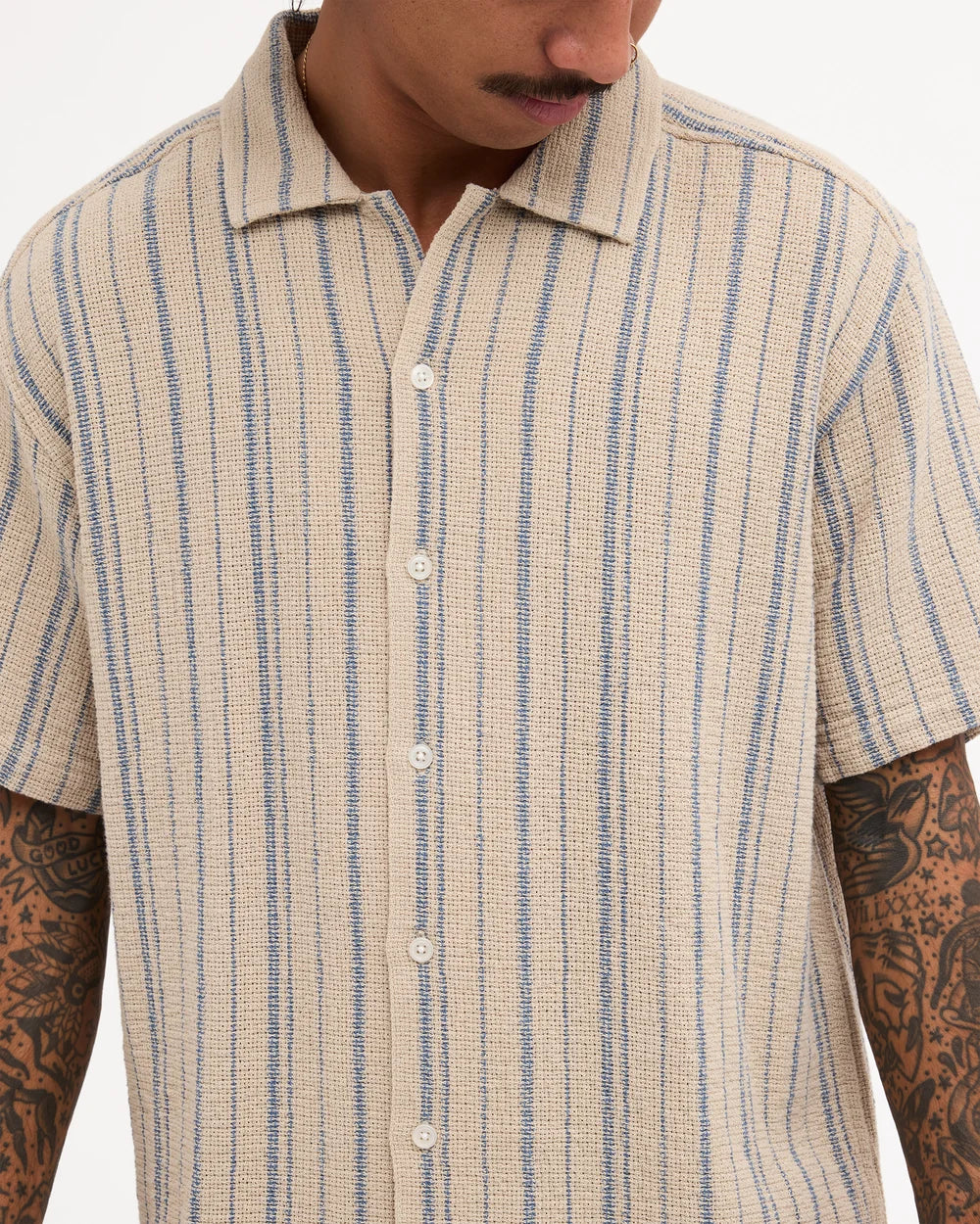 Vacancy Stripe Short Sleeve Shirt