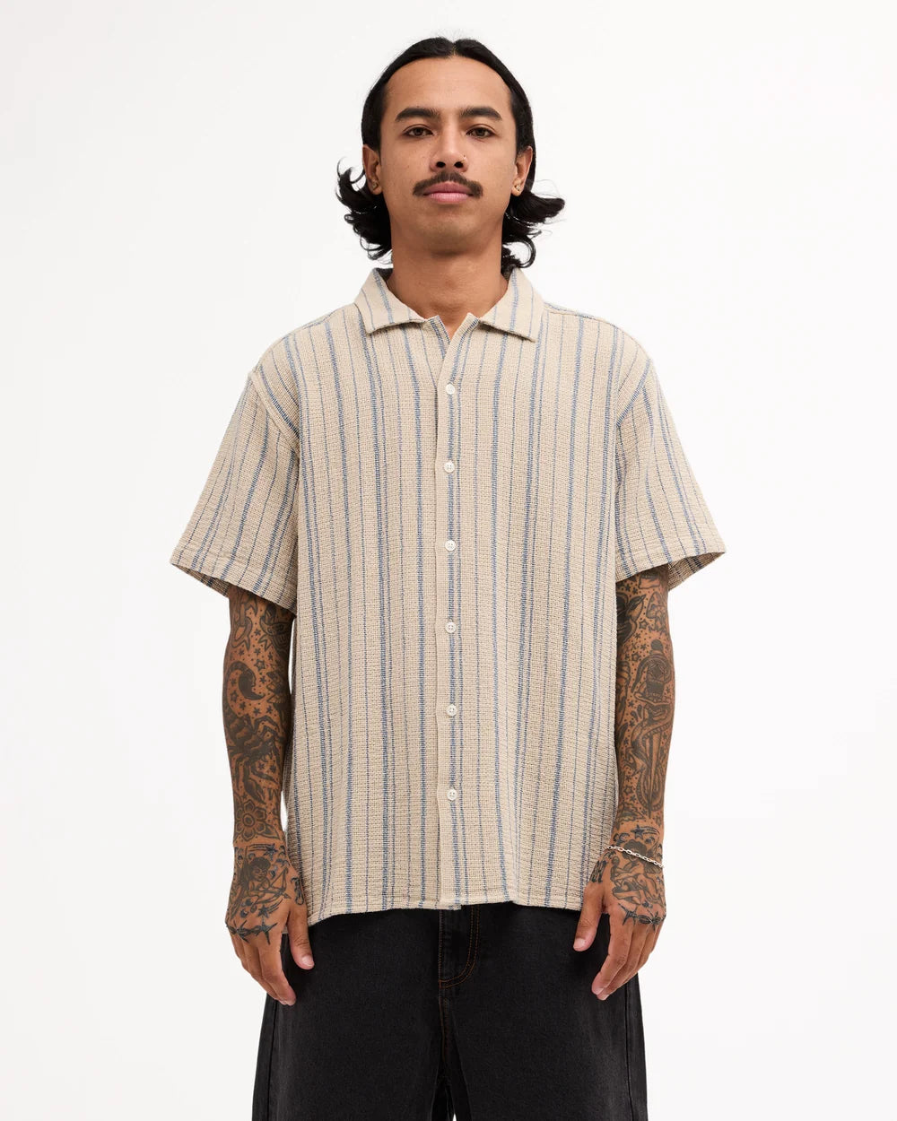 Vacancy Stripe Short Sleeve Shirt