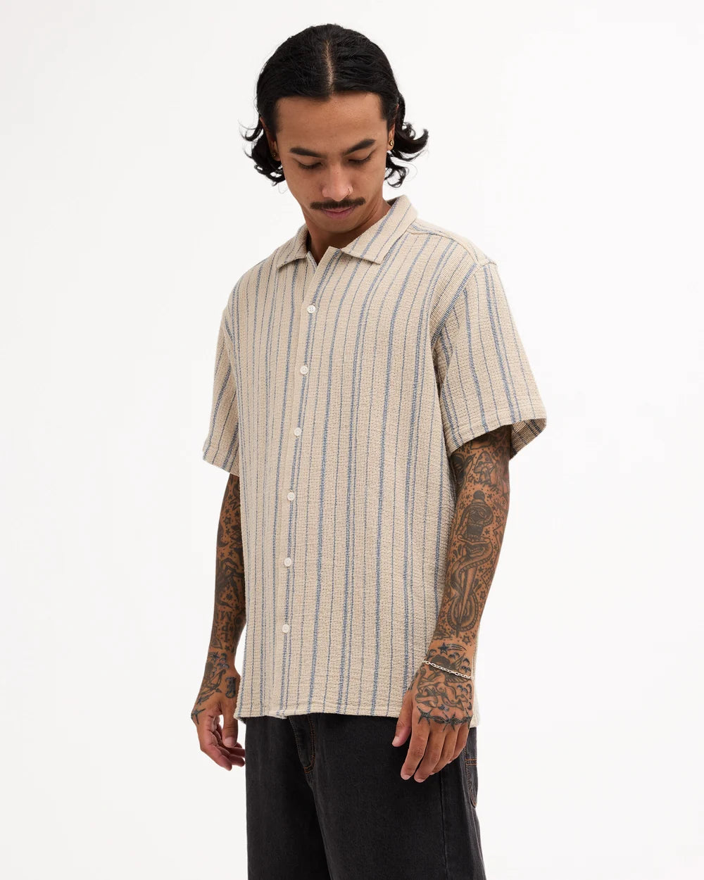Vacancy Stripe Short Sleeve Shirt